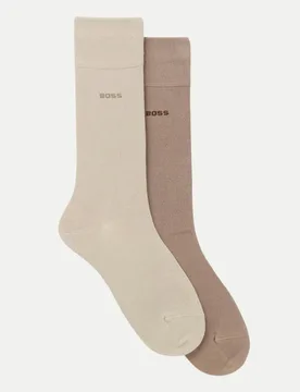 Black Socken Zweierpack Mehrfarbig 39-42 - BOSS - FashionsVida