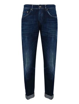 Jeans Straight Icon In Denim Di Cotone