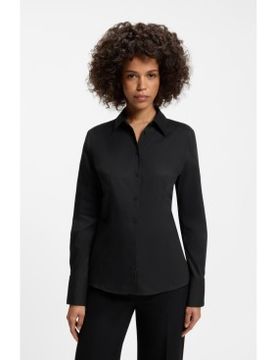 Para mujer. 50554568 Camisa Slim Fit (32), Casual, Algodón, Clásico, Manga larga