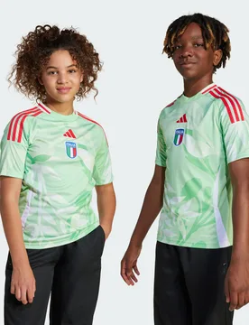 Kids Unisex Italy 25 (Womens Team) Away Jersey - Green - Size 15-16y - adidas performance - FashionsVida