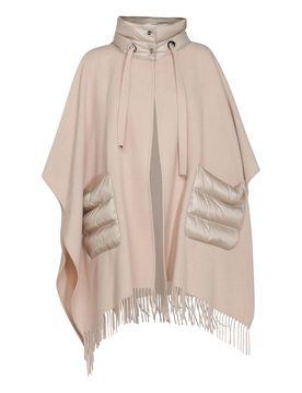 Herno Mantelle di lana beige