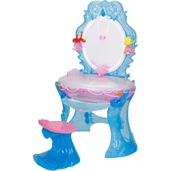 Tocador Ariel con luces y sonidos, taburete y accesorios para jugar Princesas Disney Jakkks