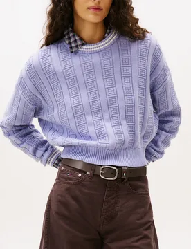 MALGIONE IN MAGLIA INTRECCIATA M - TOMMY JEANS - FashionsVida