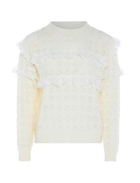 NAEMI Jersey blanco / blanco lana