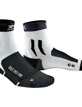 Calzini Pro Mid Black Melange - X-SOCKS - FashionsVida