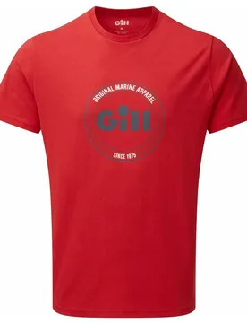 Scala Short Sleeve T-shirt Red S Men - Gill - FashionsVida