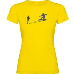 T-shirt à Manches Courtes Snowboarding Shadow Yellow M