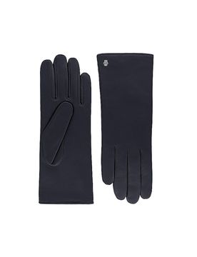 Guantes de cuero azul oscuro 7