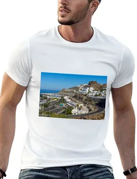 Playa de Puerto Rico in Gran Canaria T-Shirt man tshirt t shirts with prints T-Shirt - Aliexpress - FashionsVida