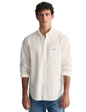 Camisa de corte regular blanco S