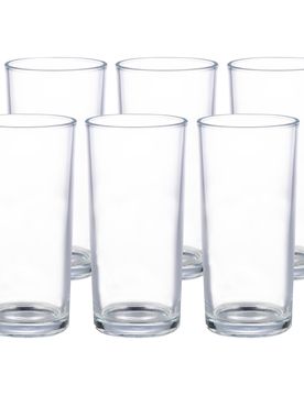 Trinkgläser-Set, 6 Stück je 400 ml transparent