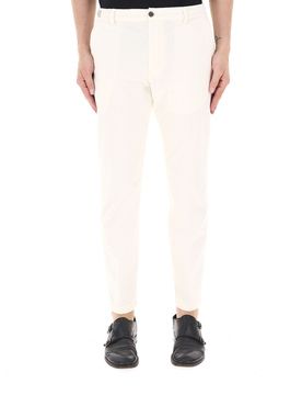 Pantalone in velluto PANNA 48