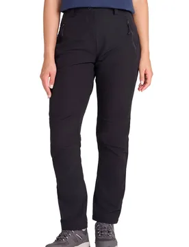 Women's 'Arctic II' Thermal Fleece Lined Trouser Warm Stretchy Outerwear Pants in Black Size: 24 - Black - Size: 24 - Mountain Warehouse - FashionsVida