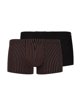Pants 2er Pkg. COTTON MULTIPACK flamestripes selection dunkelrot S herren - Skiny - FashionsVida