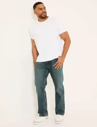 Straight Fit 5 Pocket Rigid Jeans Denim male