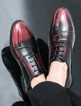 Large Size Patent Leather Men Shoes with A Unique Color Scheme A Niche Crossover A Classic Business and Office Trendy Shoe - Aliexpress - FashionsVida