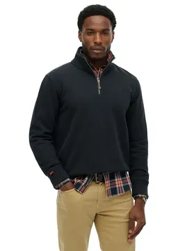 Felpa Con Mezza Zip Essential Logo Eclipse Navy 2XL