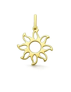 Ciondolo Sole Oro Giallo GL102427