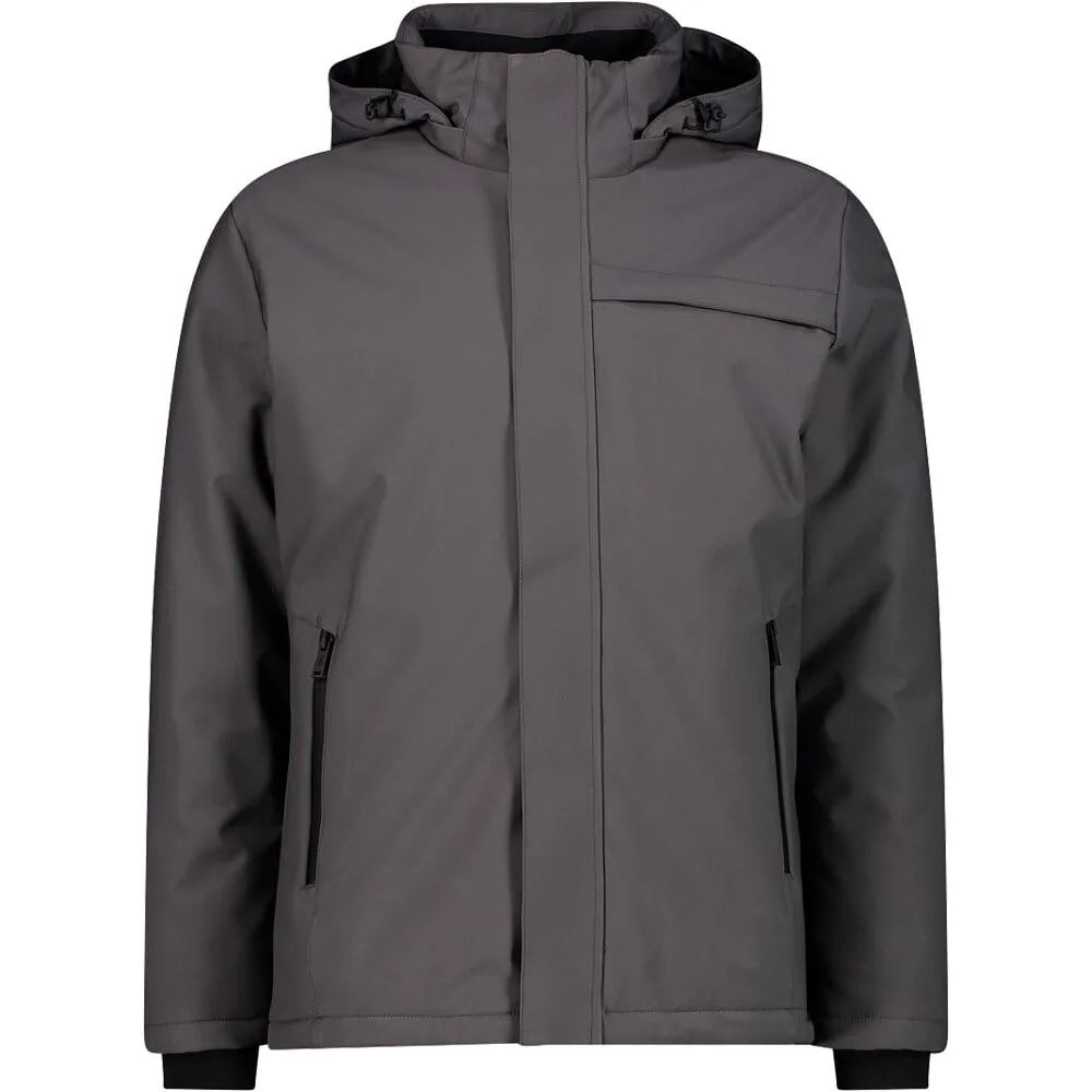 Man long jacket snaps hood chaqueta softshell hombre Gris (50) - CMP - FashionsVida