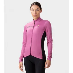 Maglia invernale ciclismo donna SOLID FONDO 2.0 rosa