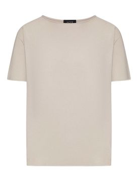 Maglia In Cotone Con Ampio Scollo