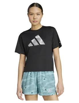 Adi365 Running Essentials Brand Love Short Sleeve T-shirt Black L Women - Adidas - FashionsVida