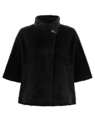 Veste aspect fourrure noir M/L