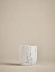 Set of 2 Speckled Tumblers White