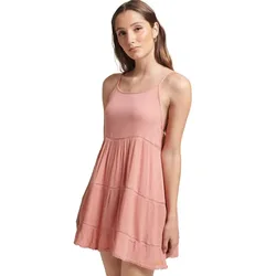 Robe Sans Manches Vintage Mini Beach Cami Desert Sand Pink XS