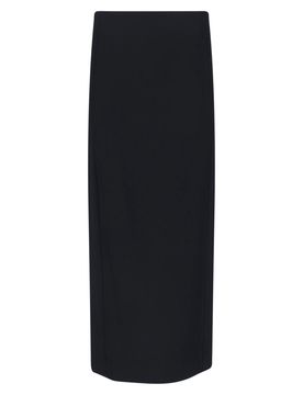 Khaite-Style Satin-Blend Mini Skirt