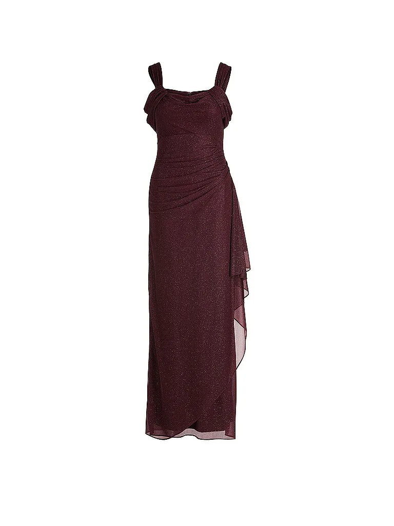 Vestido de noche rojo oscuro 42 - Vera Mont - FashionsVida