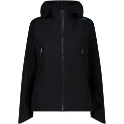 Woman jacket fix hood chaqueta impermeable mujer Gris (42)