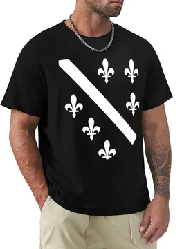 Bosnian Ljiljani Grb T-Shirt Summer Holiday Casual Tee - Aliexpress - FashionsVida