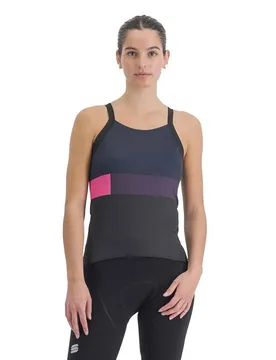 Maglietta Senza Maniche Snap Black / Galaxy / Blue - Sportful - FashionsVida