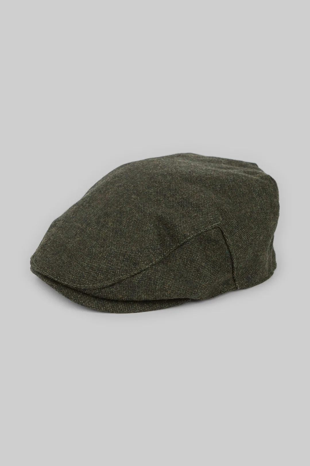 Mens Donegal Tweed Flat Cap - - Size: ONESIZE - Steel & Jelly - FashionsVida