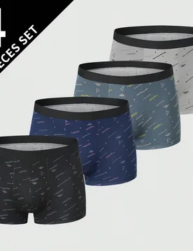 Piezas/paquete Calzoncillos bóxer para hombres, pantalones cortos deportivos cómodos - Shein - FashionsVida