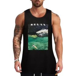 RELAX Tank Top Basic Casual Tank Top Lightweight Breathable Fabric