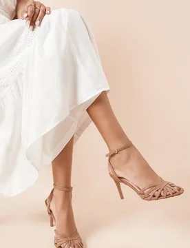 Women's Davey Faux Leather Caged Front High Heel Stiletto Court Shoes in Camel Size: 6 - Camel - Size: 6 - Dorothy perkins - FashionsVida