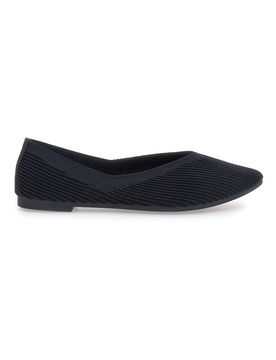 Ballerine nere in tessuto con soletta morbida PREA614 37