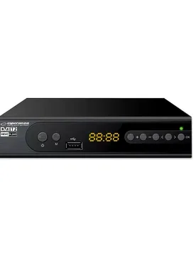 Tuner Tnt Hevc Ev106r Dvb-t2 H.265 Black One Size unisex - Esperanza - FashionsVida