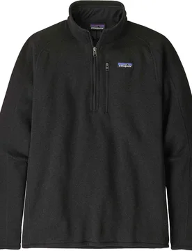 Polaire chaude et confortable - M's Better Sweater 1/4 Zip Black - Taille M - Noir - Patagonia - FashionsVida