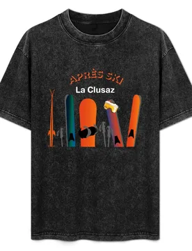 Apres ski La Clusaz T-Shirt Plus Size Lightweight Top - Aliexpress - FashionsVida