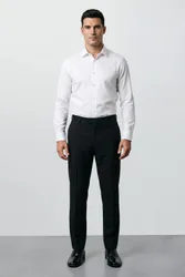 Plus & Tall Black Essential Tuxedo Suit Trousers - Black - Size: 42L