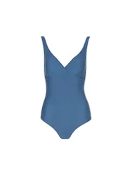 Maillot de bain col V bleu marine 38