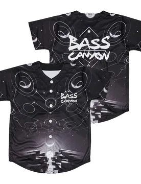 Excision Bass Canyon Baseball Jersey V-Neck Short Sleeve Button-Down Shirts Women Men Outdoor Streetwear Tops - Aliexpress - FashionsVida