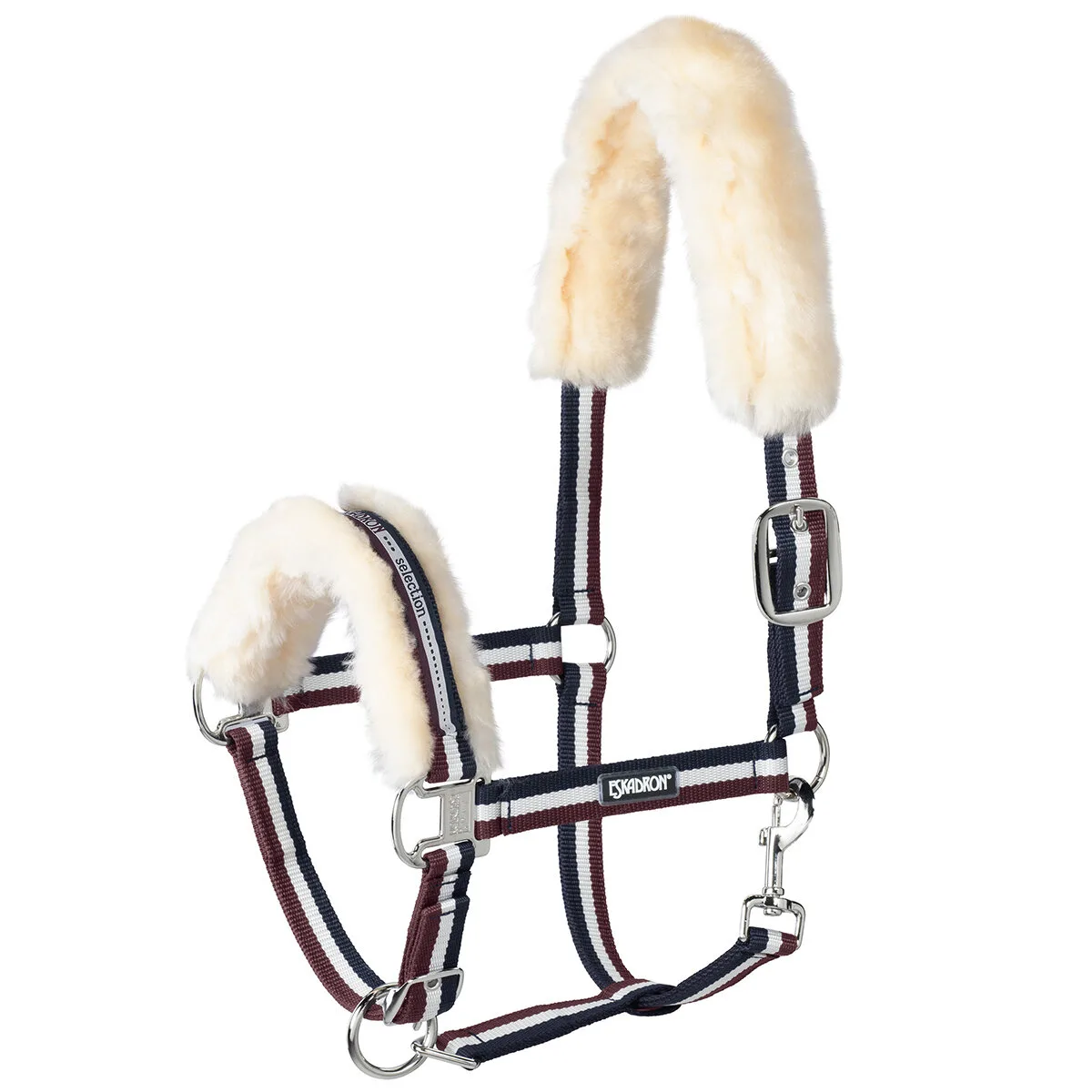 Halfter Lambskin Pin Buckle, nightblue-white-blackberry V - Eskadron - FashionsVida