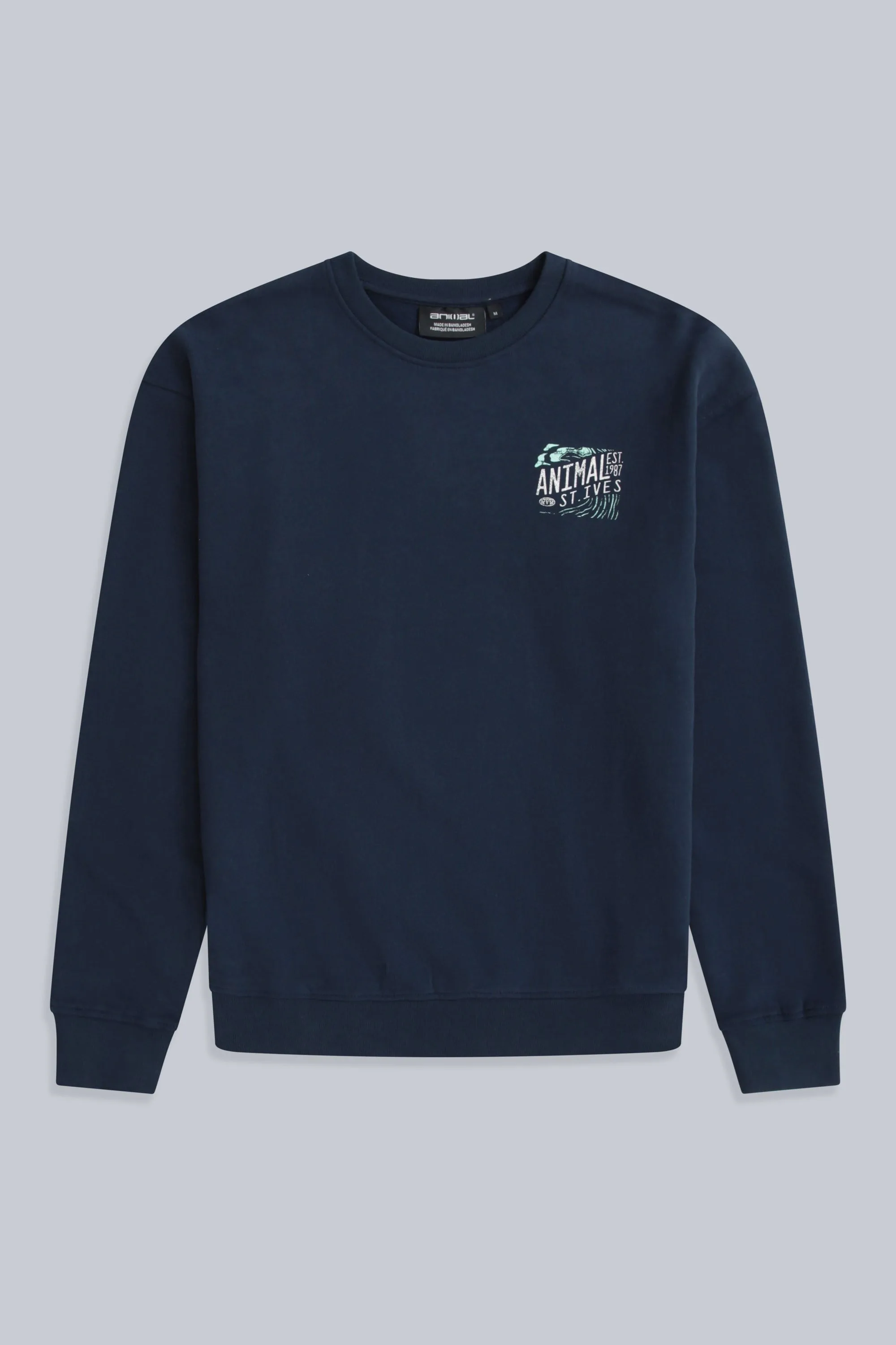 Jonah Mens St Ives Sweatshirt - Navy - Navy - Size: M - Animal - FashionsVida