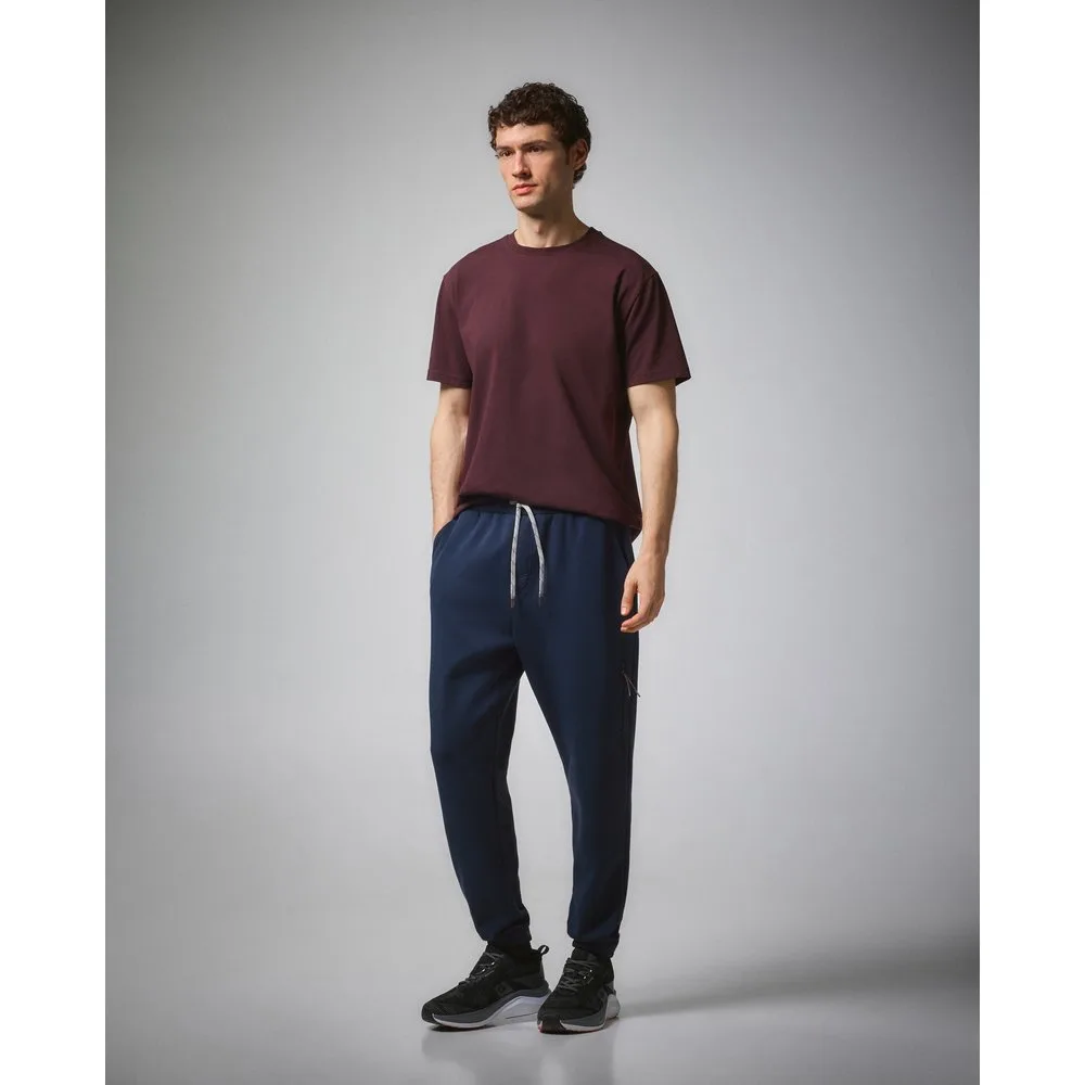 Pantalón de modal con puño sportcasual de hombre - Boomerang - FashionsVida
