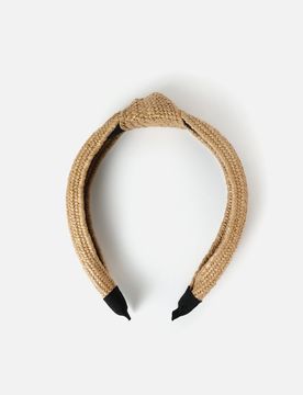 Praia Raffia-effect headband