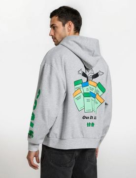 Felpa con stampa Monopoly - grigio chiaro